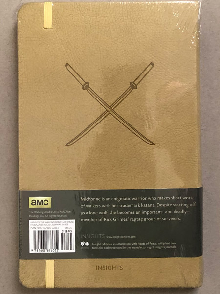 Insights AMC The Walking Dead Michonne Hardcover Ruled Journal